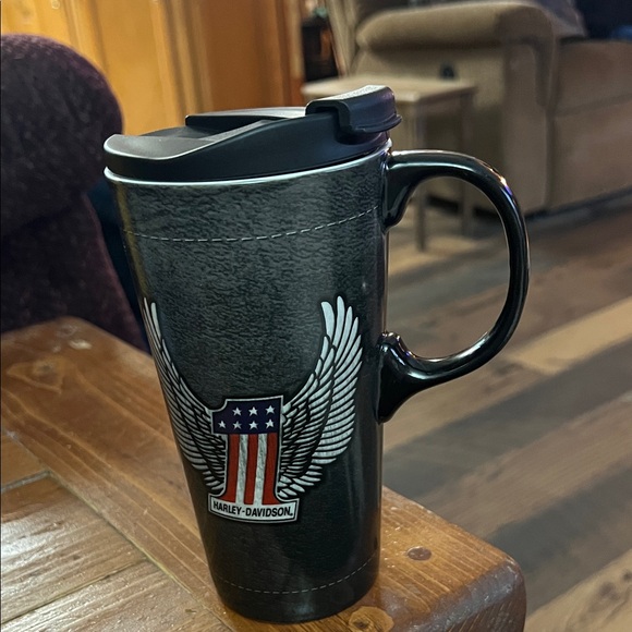 Harley-Davidson Other - Harley-Davidson Ceramic Travel Cup with the Winged #1 Logo. 17oz